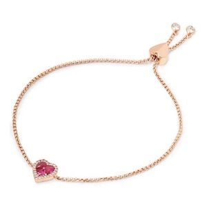 KATE SPADE • Spell It Out Heart Slider Bracelet